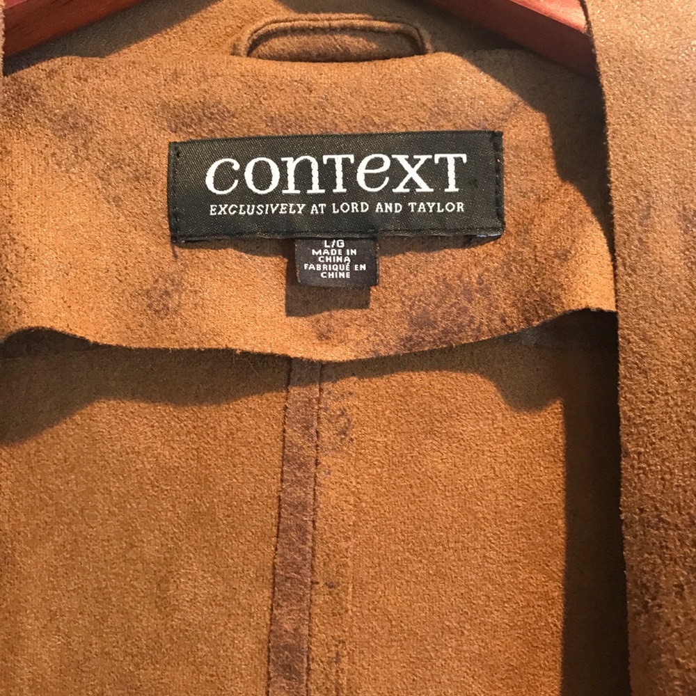 Brown Distressed Loose Fitting Jacket - image 3